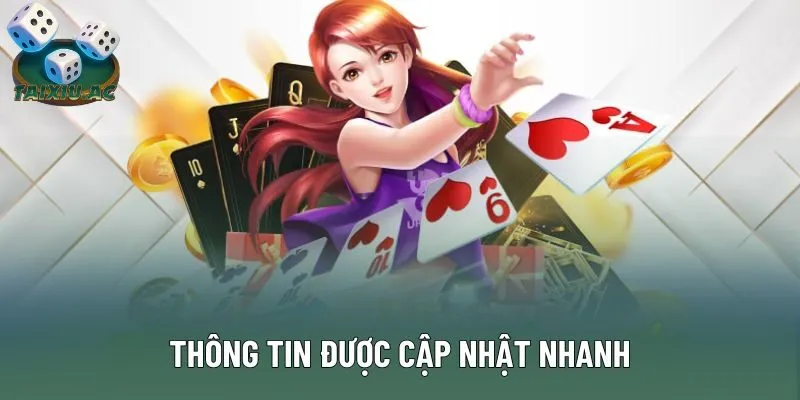 Thông tin được cập nhật nhanh Thông tin được cập nhật nhanh