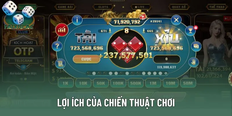 Lợi ích của chiến thuật chơi Lợi ích của chiến thuật chơi