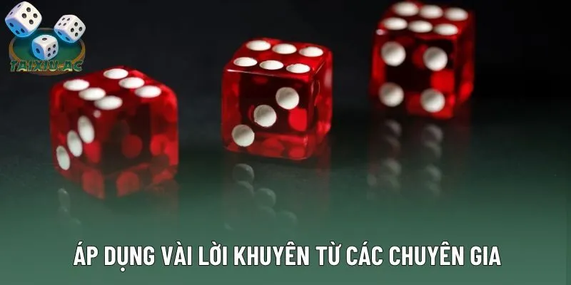 Áp dụng vài lời khuyên từ các chuyên gia Áp dụng vài lời khuyên từ các chuyên gia