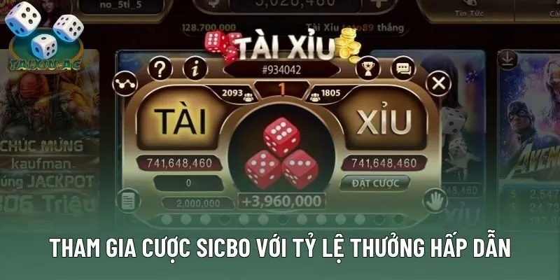 Tham gia cược Sicbo với tỷ lệ thưởng hấp dẫn Tham gia cược Sicbo với tỷ lệ thưởng hấp dẫn